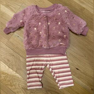 Baby Girl 2 piece sweater leggings set